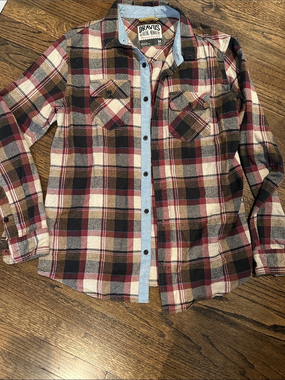 Men’s Red Plaid Flannel Shirt